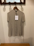Giorgio Armani | Beige Silk Mao Collar Shirt