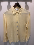 Anne fontaine | Yellow linen shirt