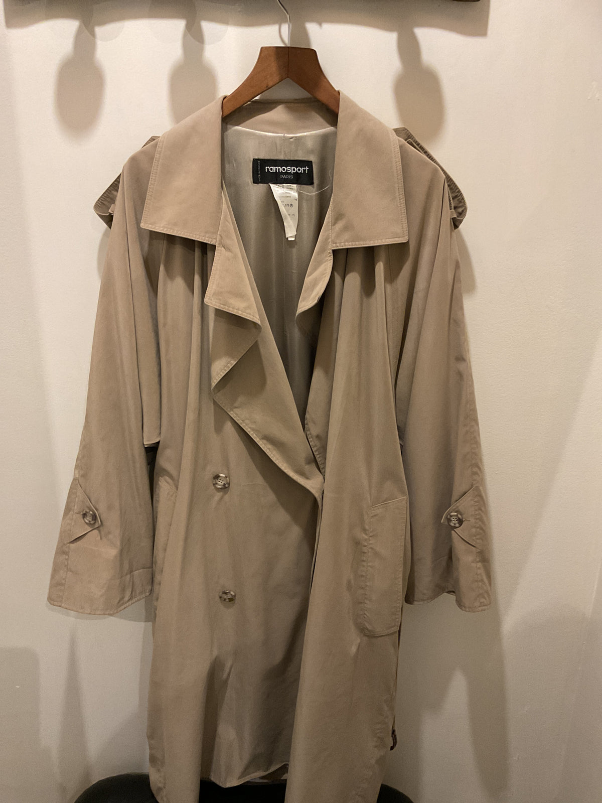 Ramosport | Beige peachskin trench