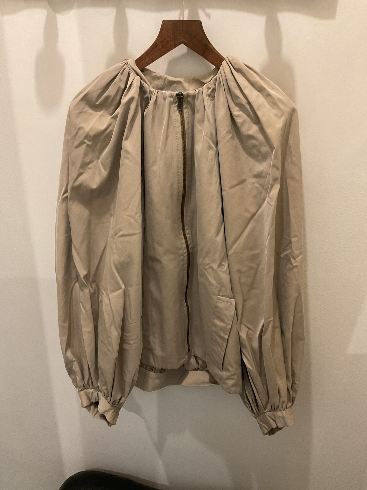 Yves saint Laurent | Beige Ballon sleeves jacket