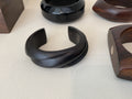 Unknown | Ebony Wood sculpted bracelet Bangle