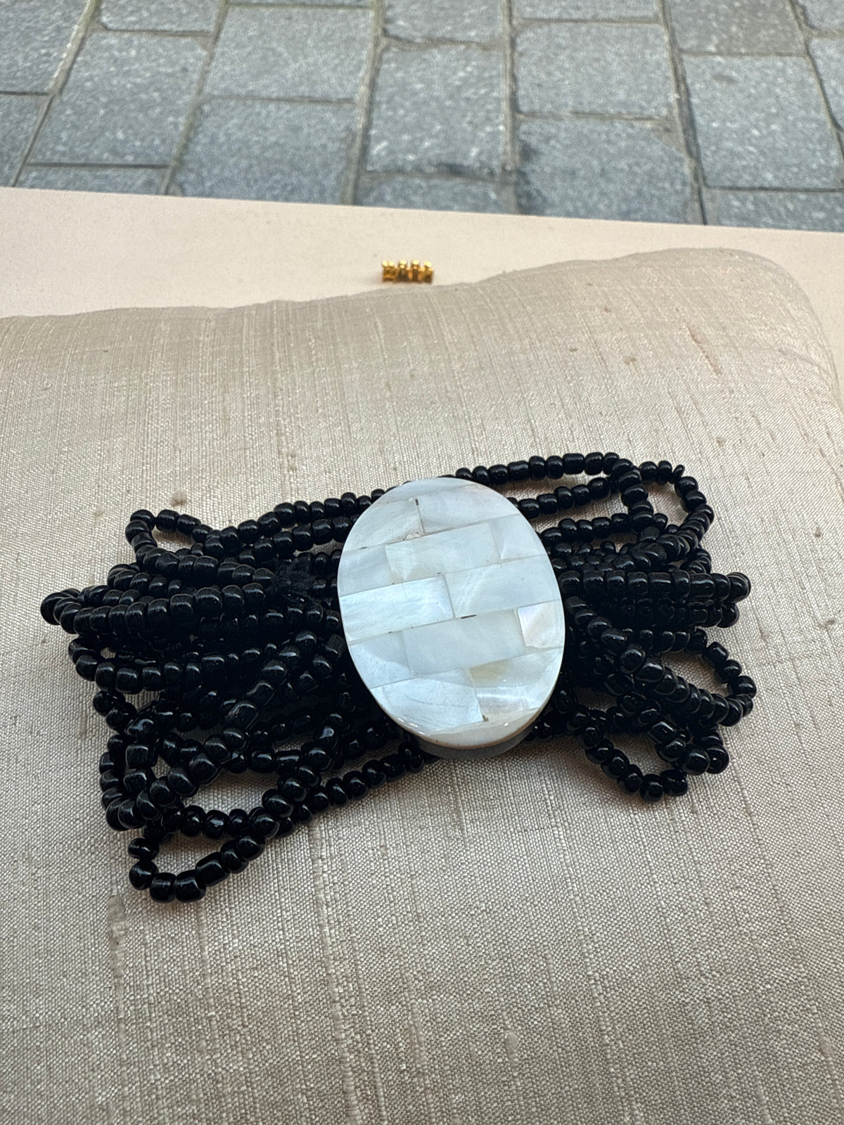 Unknown | Black and White Mother of Perl Bracelet