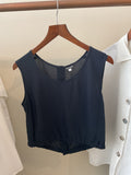 Giorgio Armani | Navy Silk top