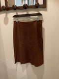 Celine | Brown Suede Leather skirt