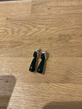 Unknown | Silver earrings onyx insert