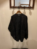 Armand Ventilo | Black Linen Oriental Shirt