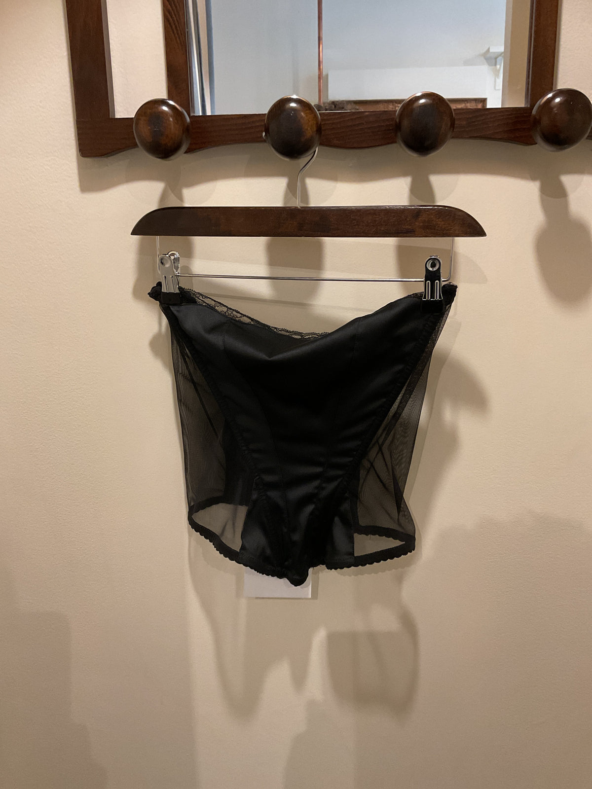 Emporio Armani | Black Dentelle Underwear Corset