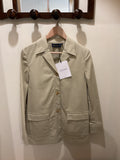 Luisa Spagnoli | Beige Cotton Mid-Length Jacket