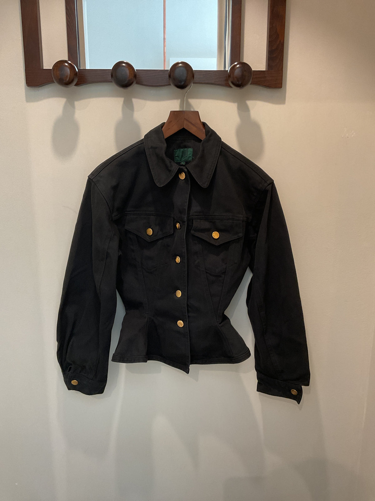 Jean Paul Gaultier | Black corset denim jacket