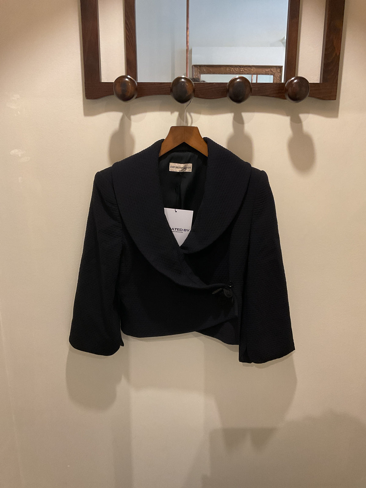 Emporio Armani | Wool Honeycomb Marine Jacket