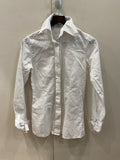Anne fontaine | White fitted shirt mother of pearl details