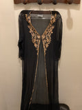 Gianfranco ferre | Long Silk jacket gold sequins
