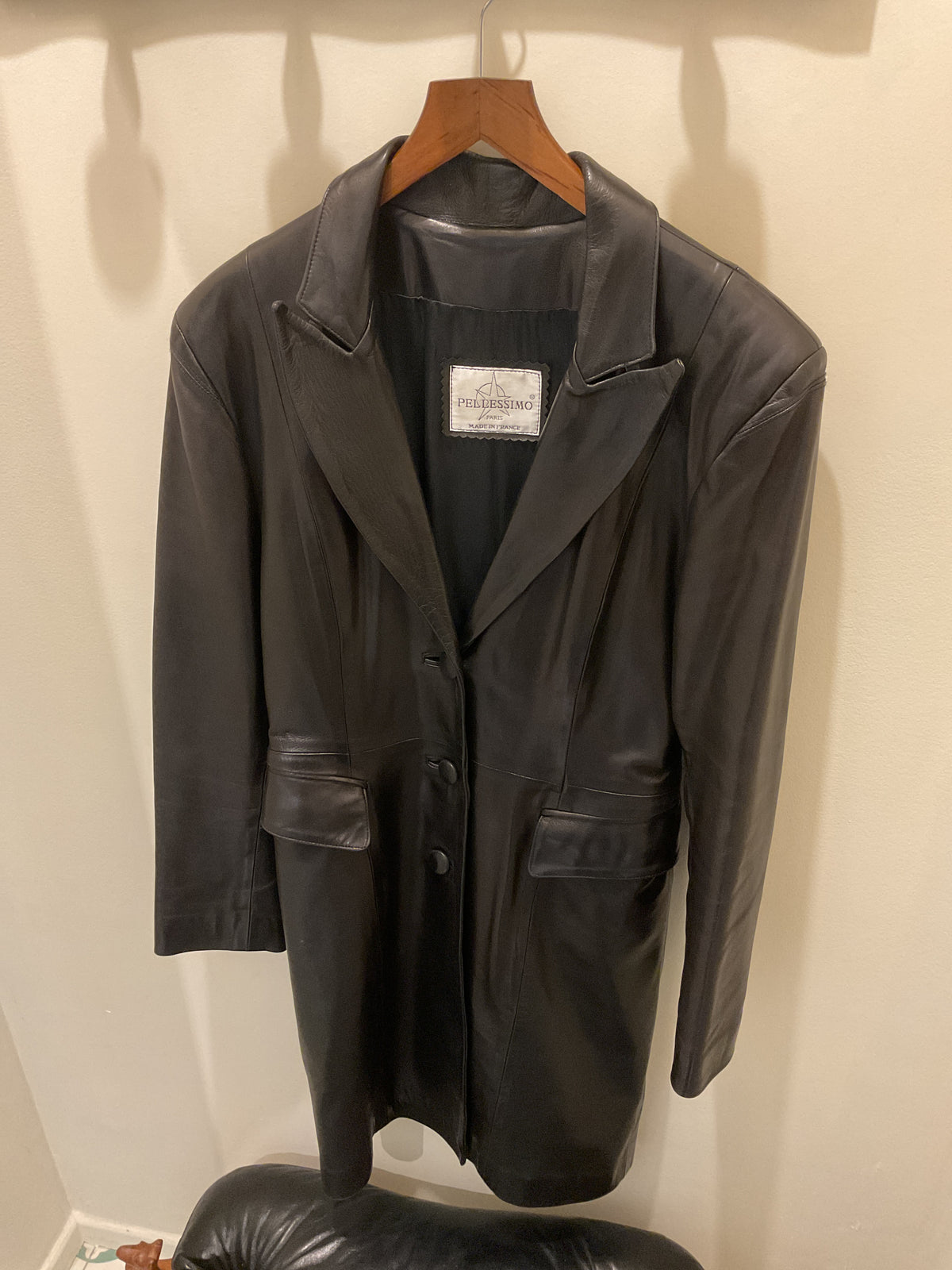 Pellessimo | Black leather trench