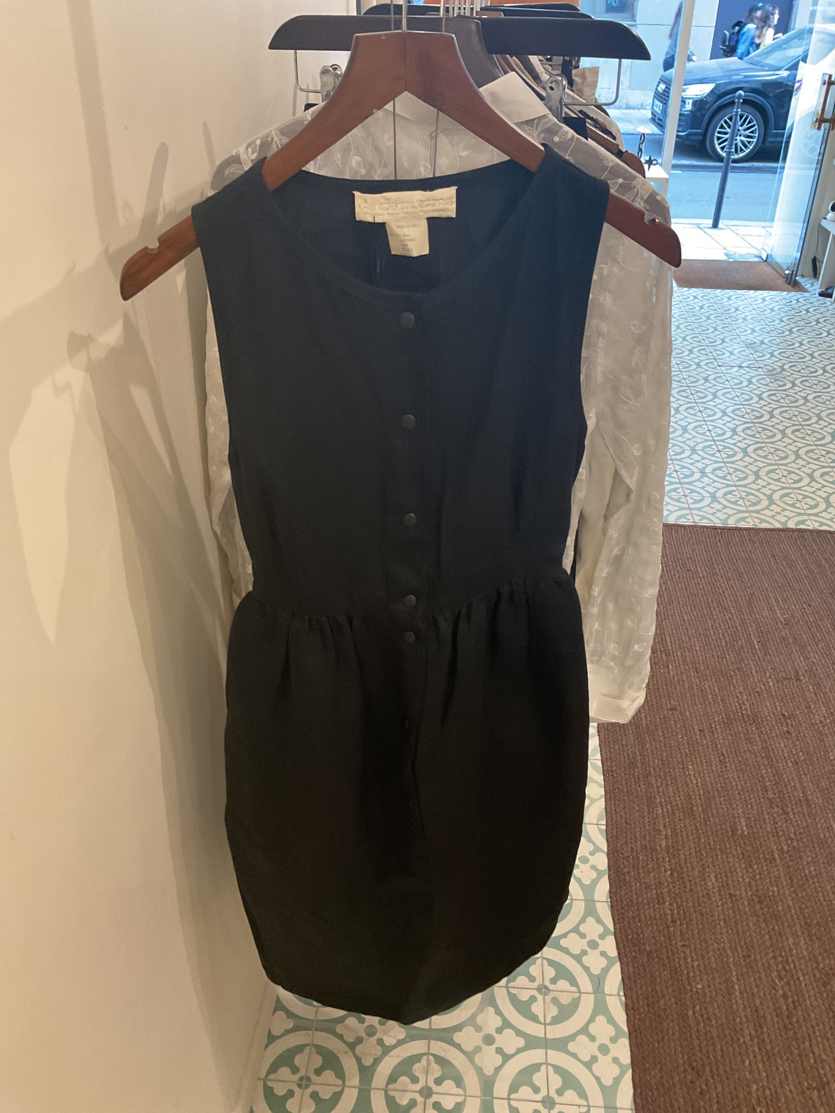 Claude Montana | Black Linen Dress