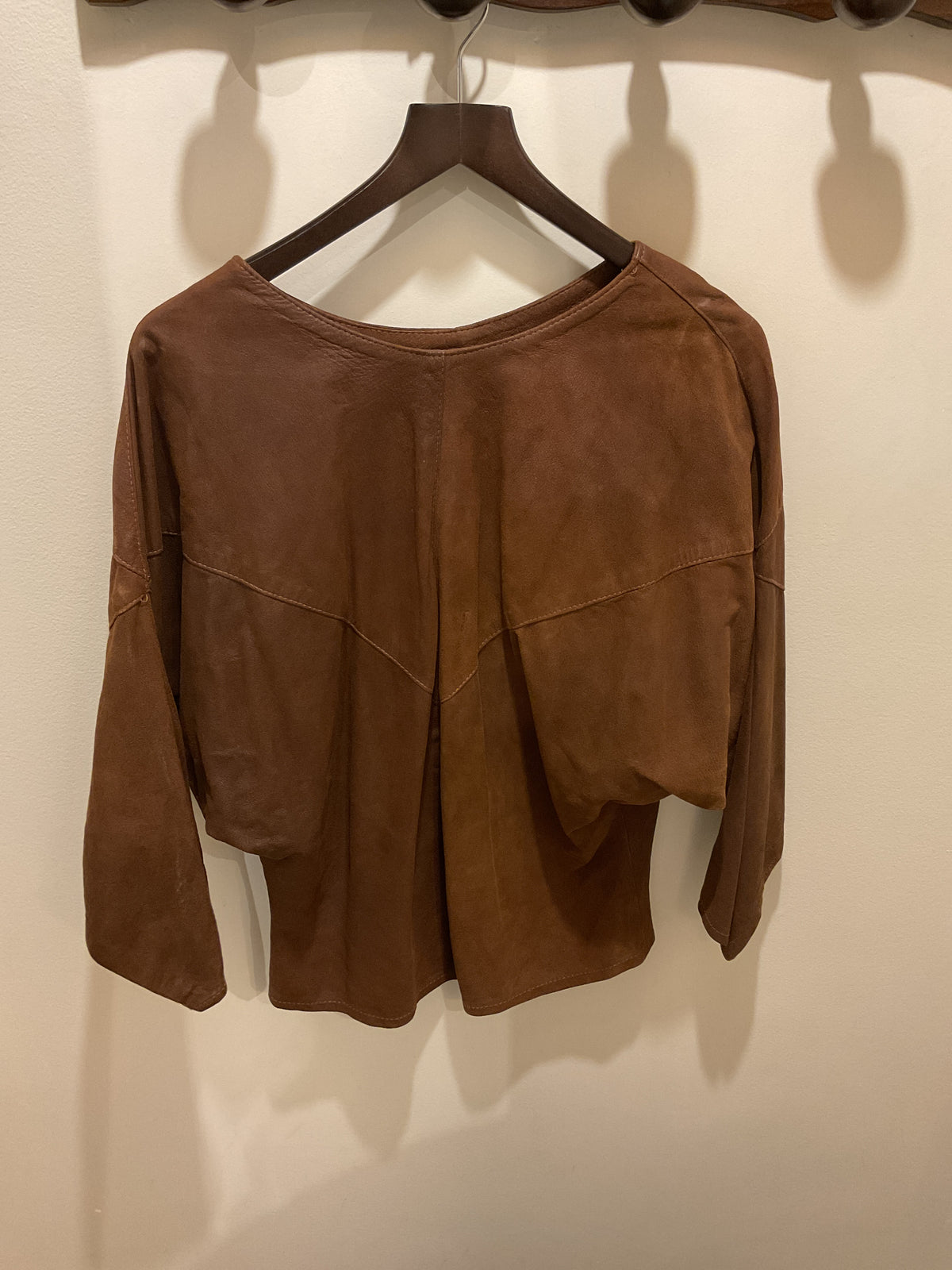 Unknown | brown Leather long sleeve top