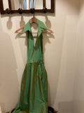 Max Mara | Green Silk Backless Dress