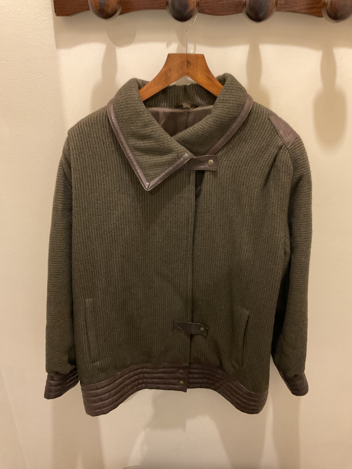 Brown Green Classic 80’s jacket