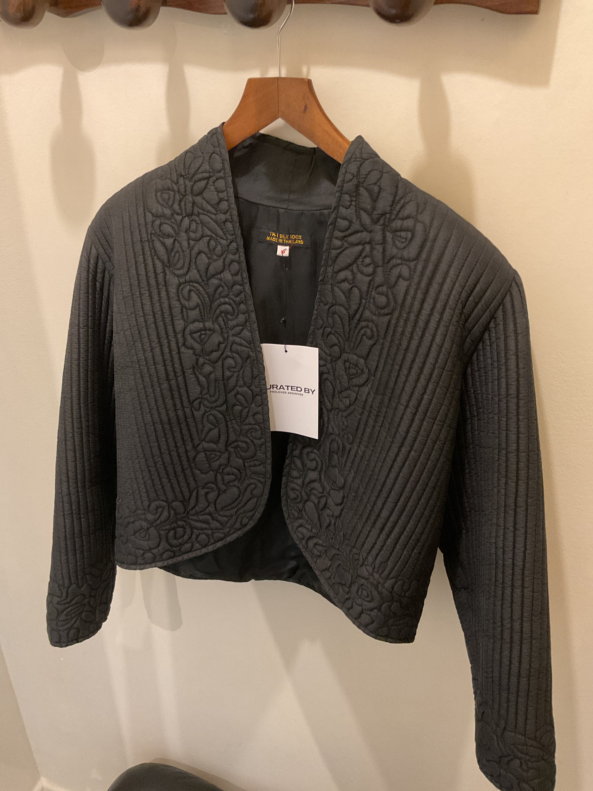 Unknown - Black boléro 100% silk