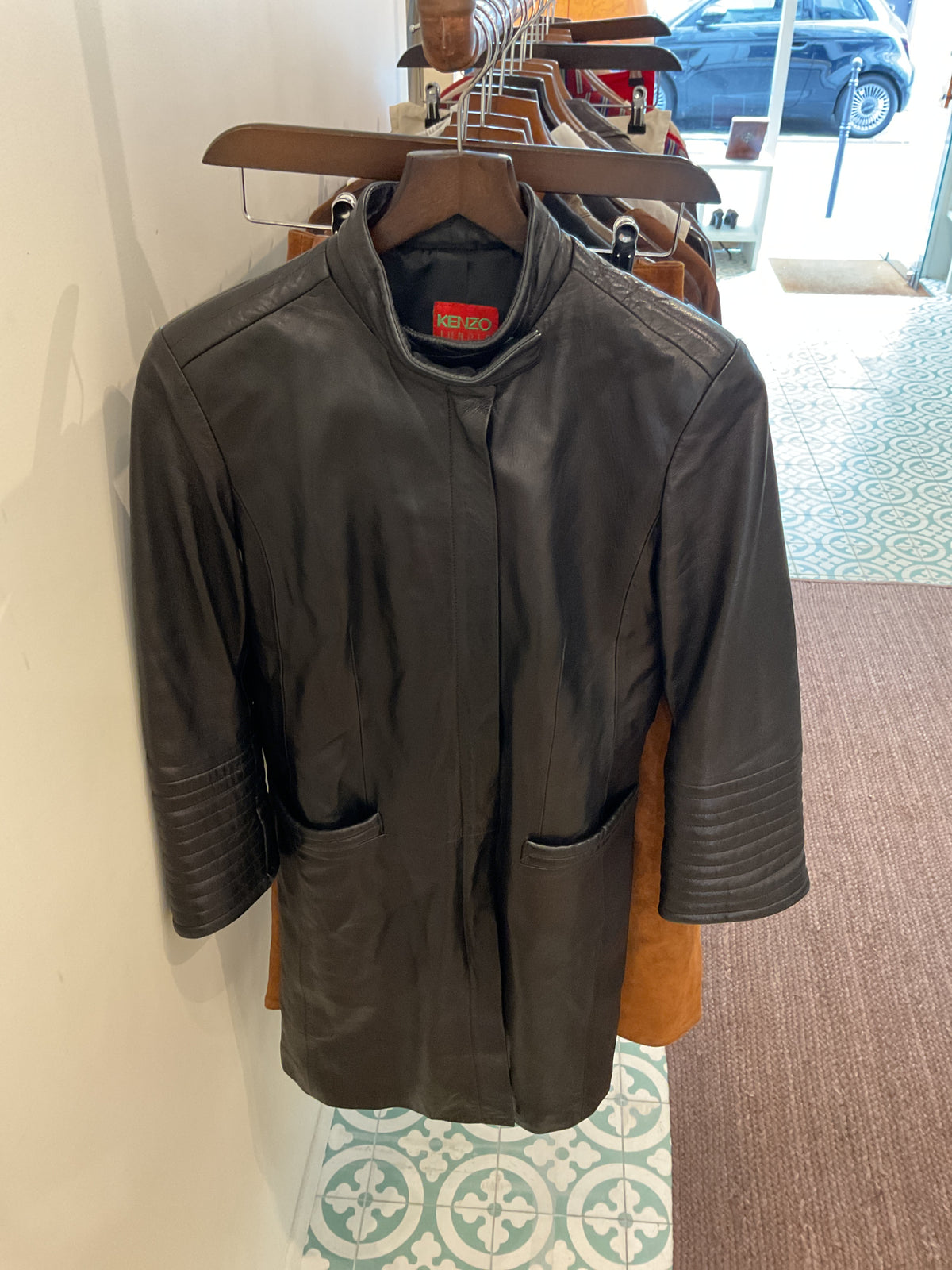 Kenzo Jungle | Leather trench