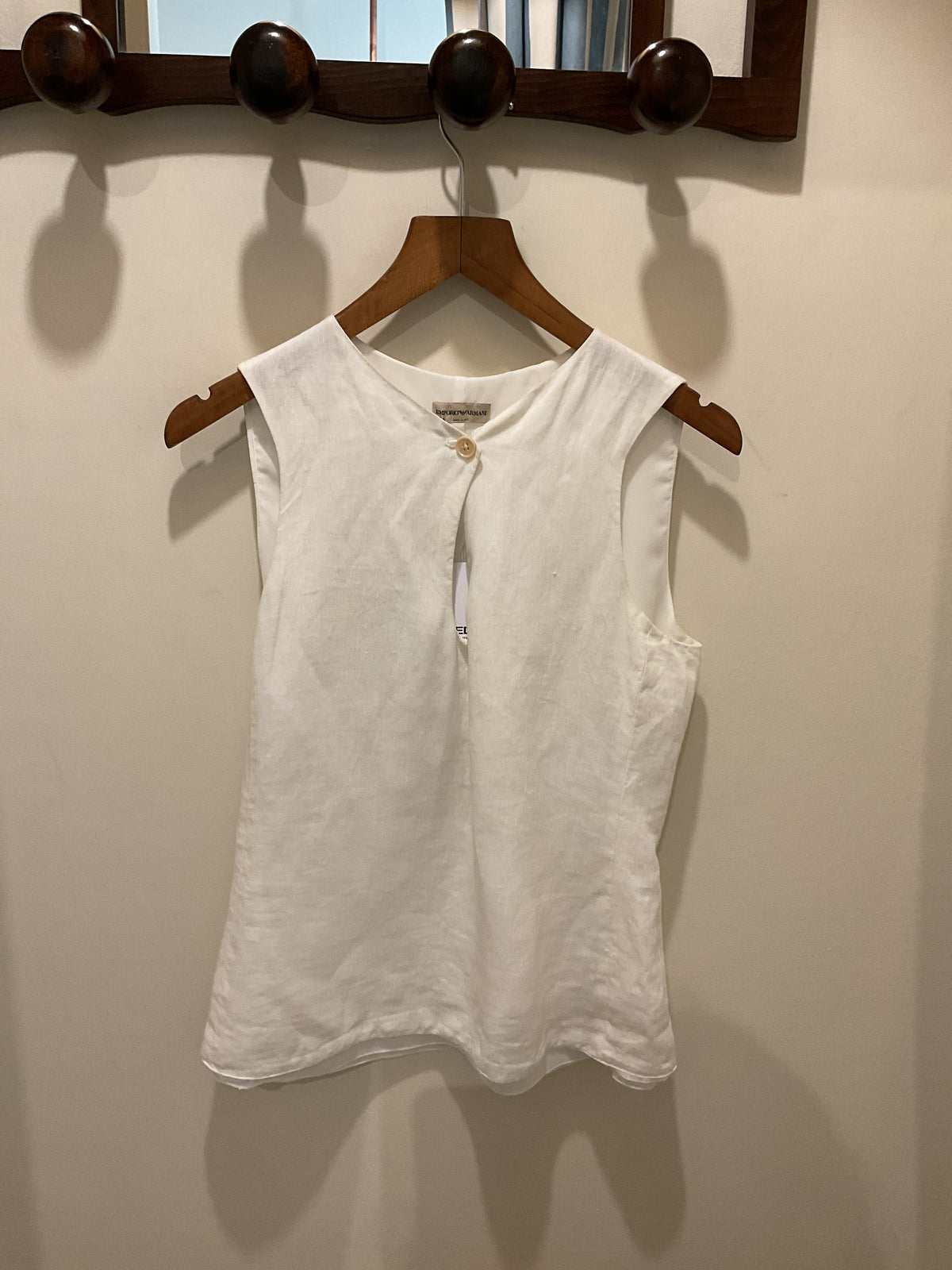 Emporio Armani | White Linen Blouse