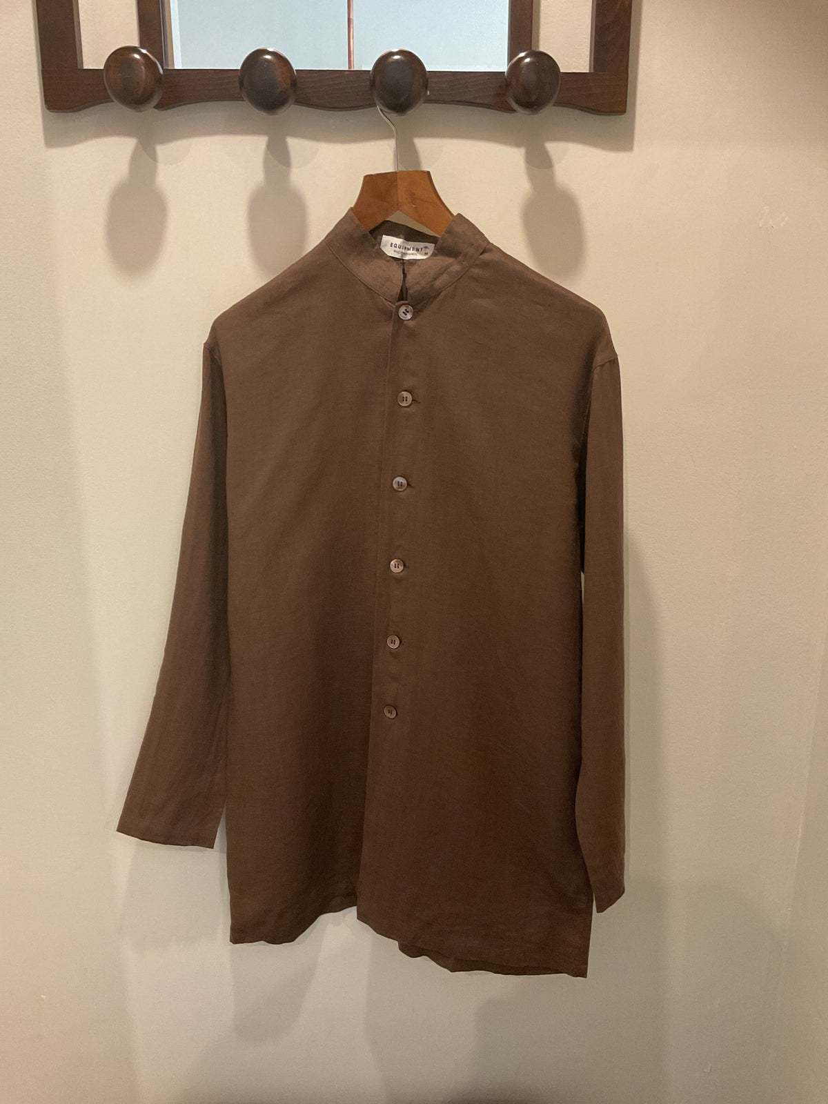 Equipment | Brown Mao Collar shirt