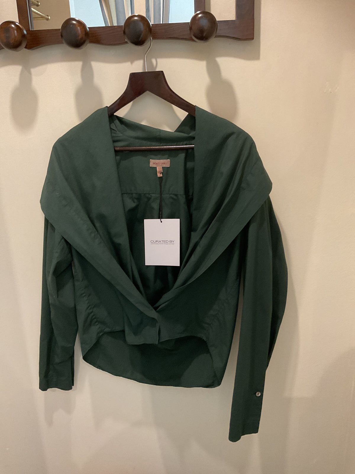 Romeo Gigli | Green Hooded Shirt