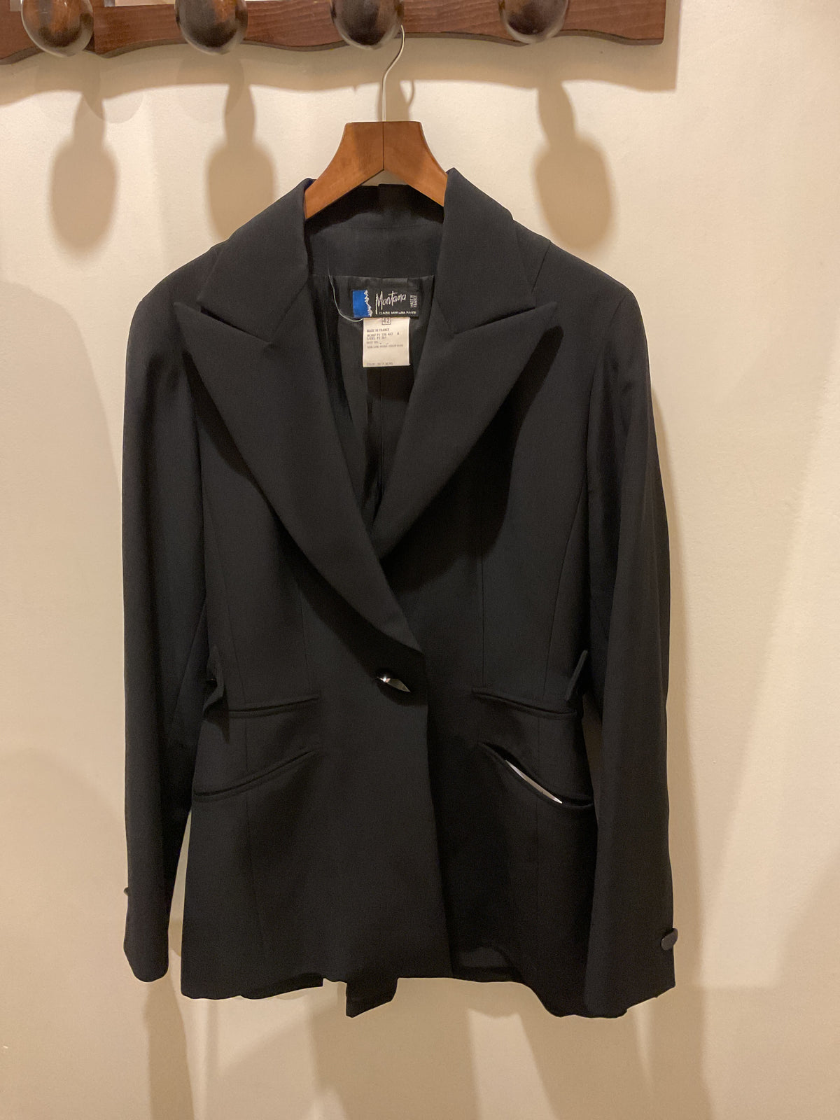 Claude Montana | Fitted Black Blazer
