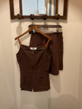Sportmax | Brown pearl top