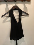 Max Mara | Black halter top