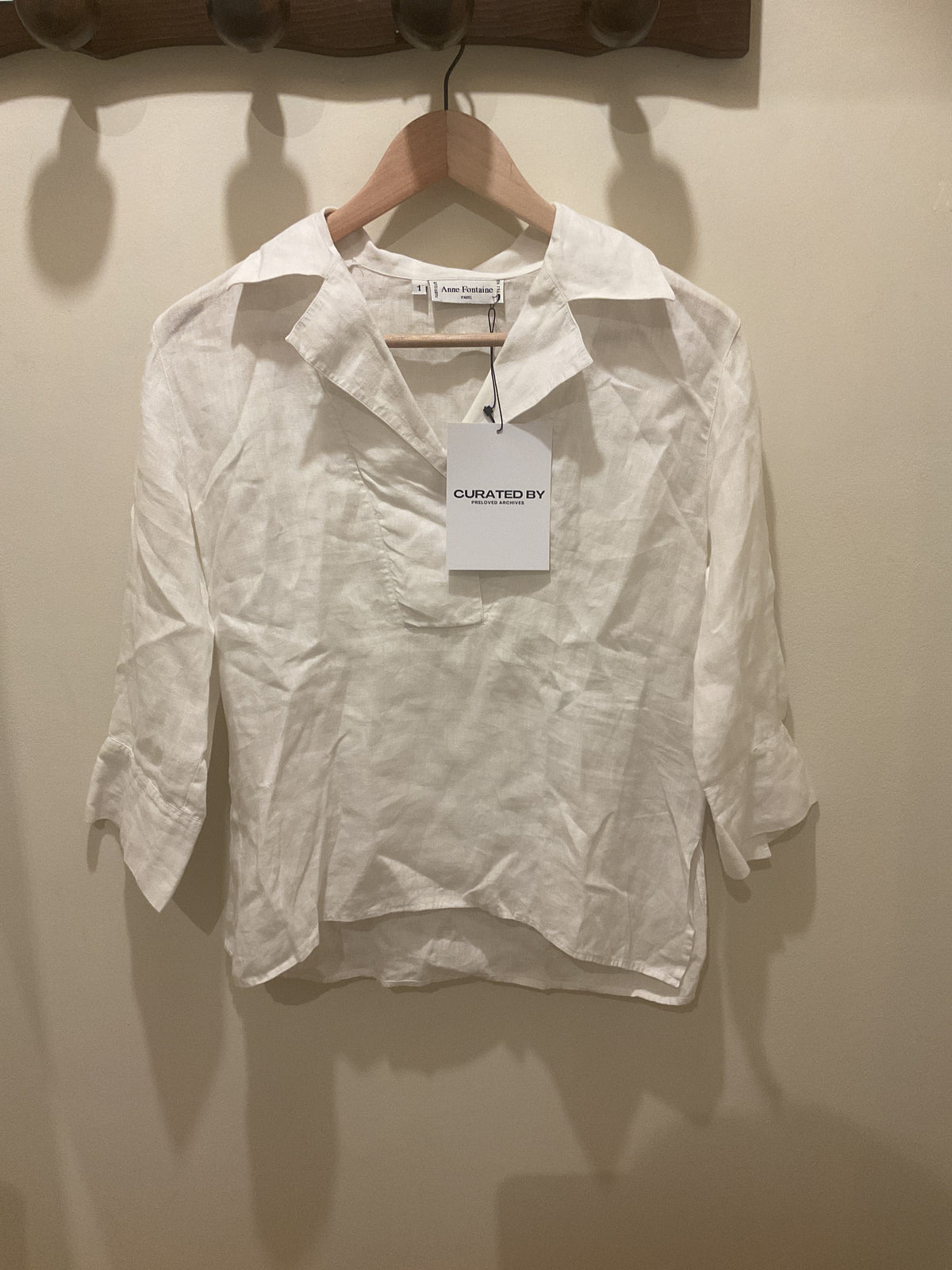 Anne Fontaine | Linen White Vareuse - Size 1
