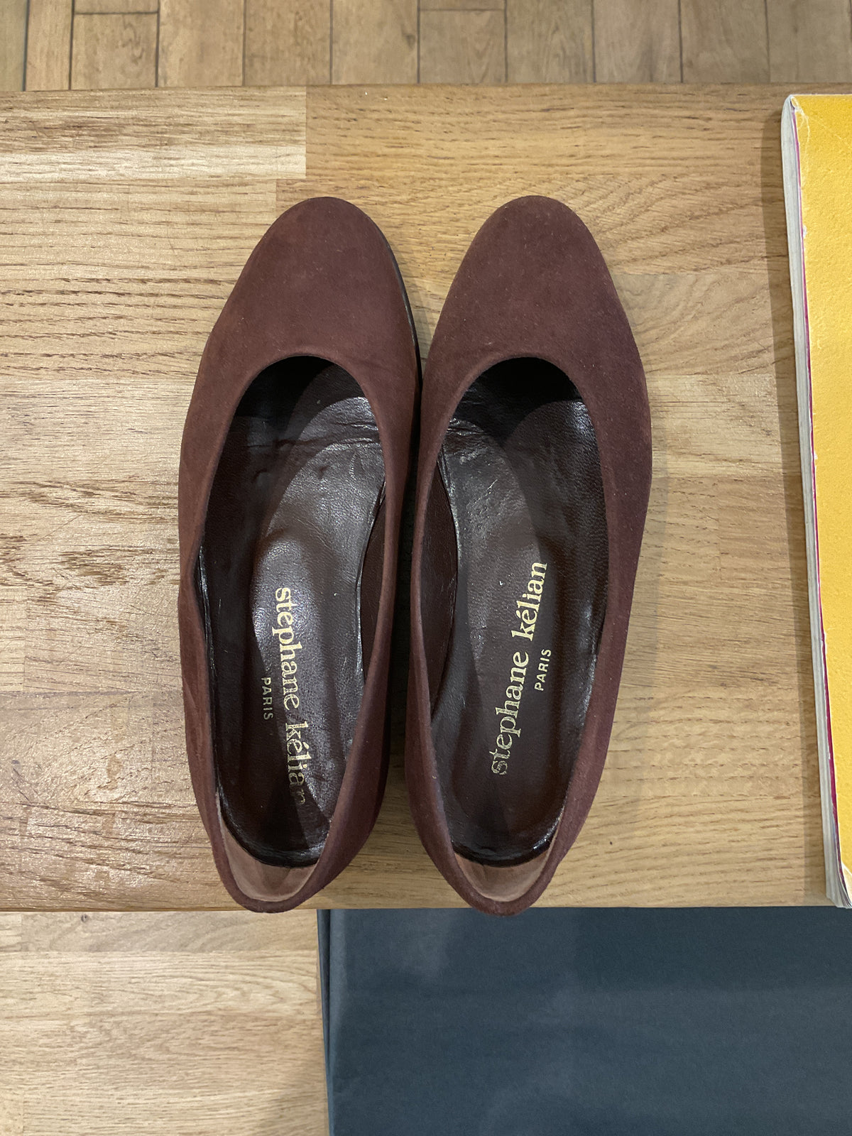 Stephane kélian | Brown velvet ballerinas