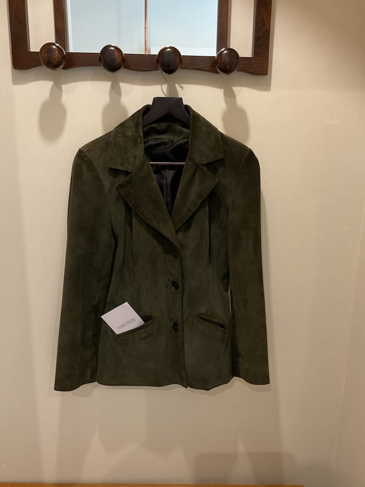 Mac Douglas | Khaki Fitted Suede Jacket