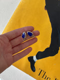 Unknown | Little Silver and lapis earrings