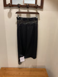 Unknown | Black Silk Lace Long Skirt