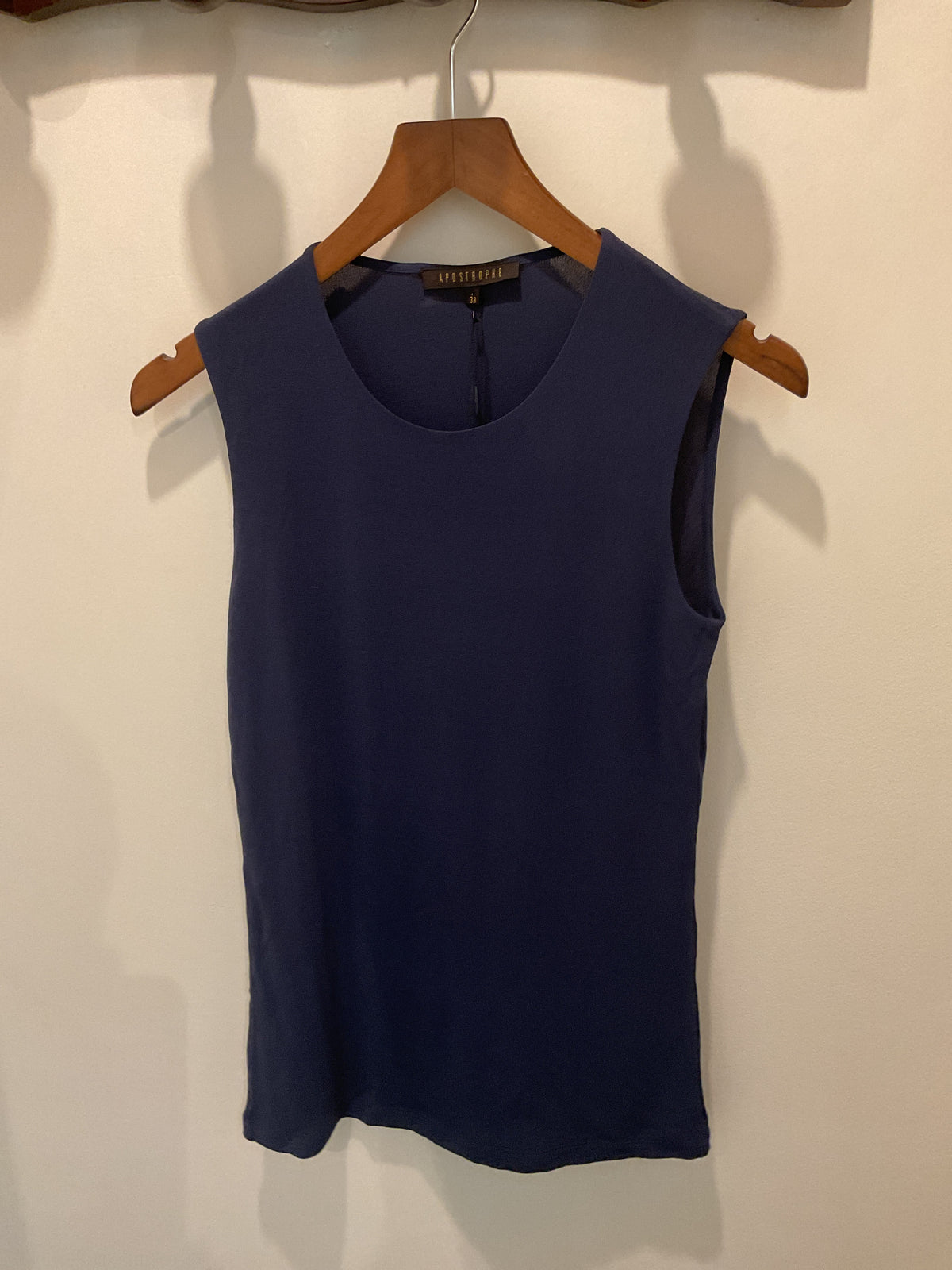 Apostrophe | Silk Marine Top