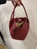 Ombeline | Red leather bag