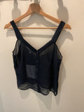 Giorgio Armani | Navy Silk top