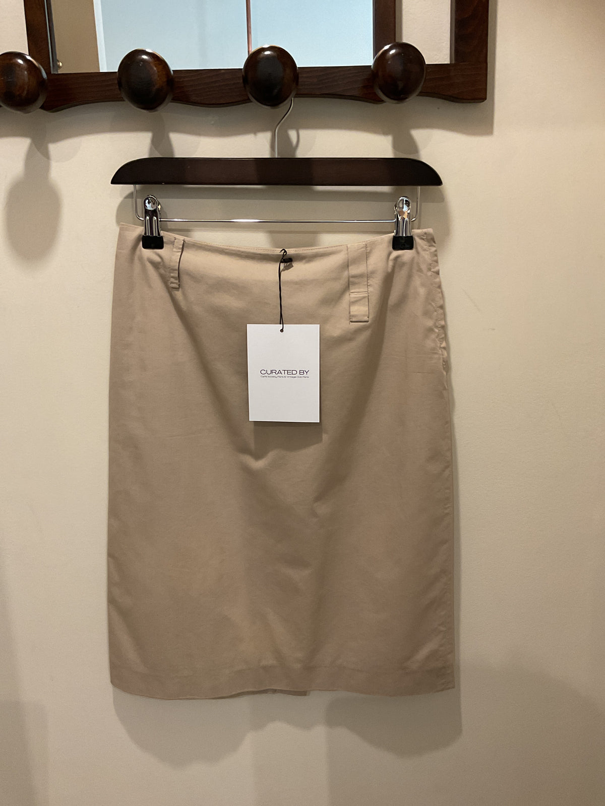 Prada | Beige Midi Skirt