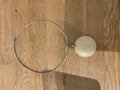 Unknown | silver choker Necklace with yellow pendant