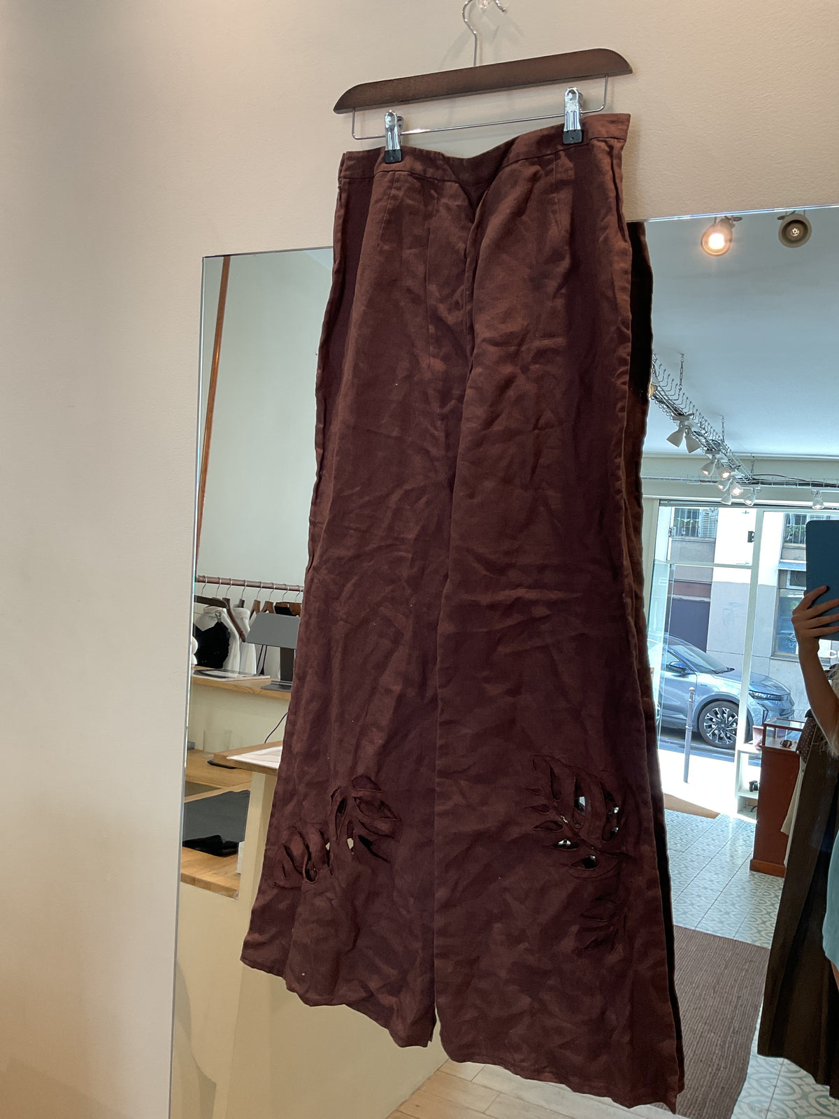 Georges Rech | Brown linen pants