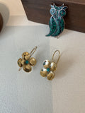 Unknown | flower earrings turquoise