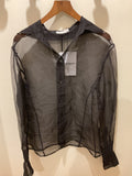 Equipment | Black Sheer Shirt - Size L