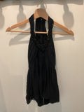 Max Mara | Black Backless top with pearls