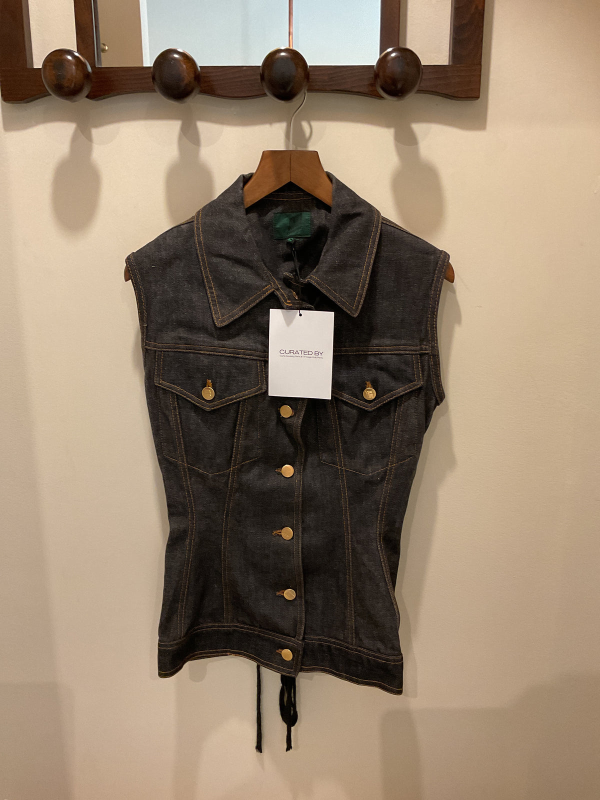 Junior Gaultier | Denim Lace-Up Vest