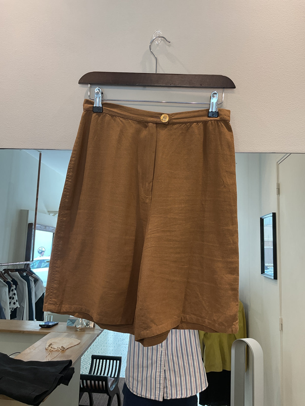 Sonia Rykiel | Linen Mix Brown Short