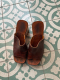 Stephane Kelian | Brown platform Mules T.39