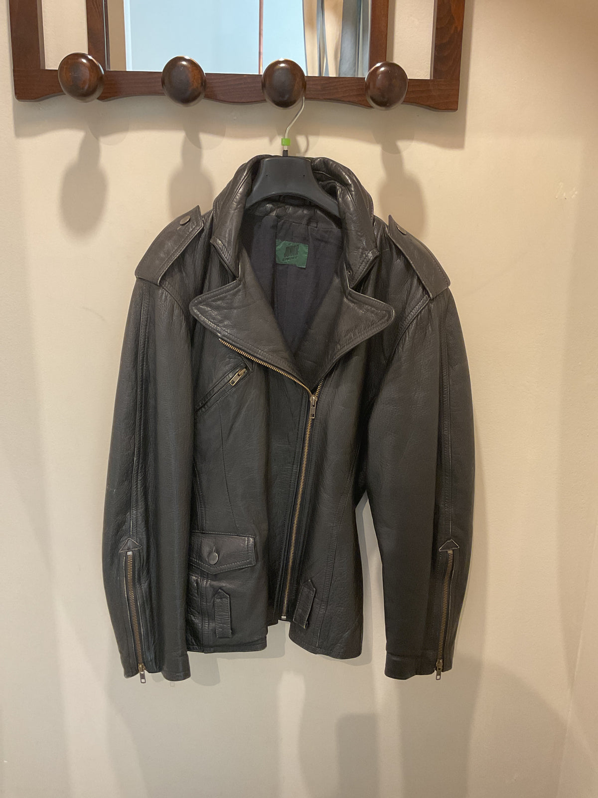 Jean Paul Gaultier | Black Leather fitted Jacket