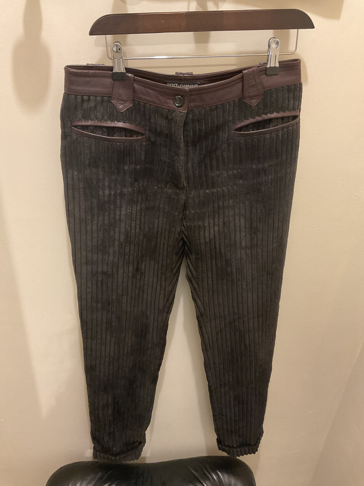 Dolce & Gabbana | Brown Velvet Pants