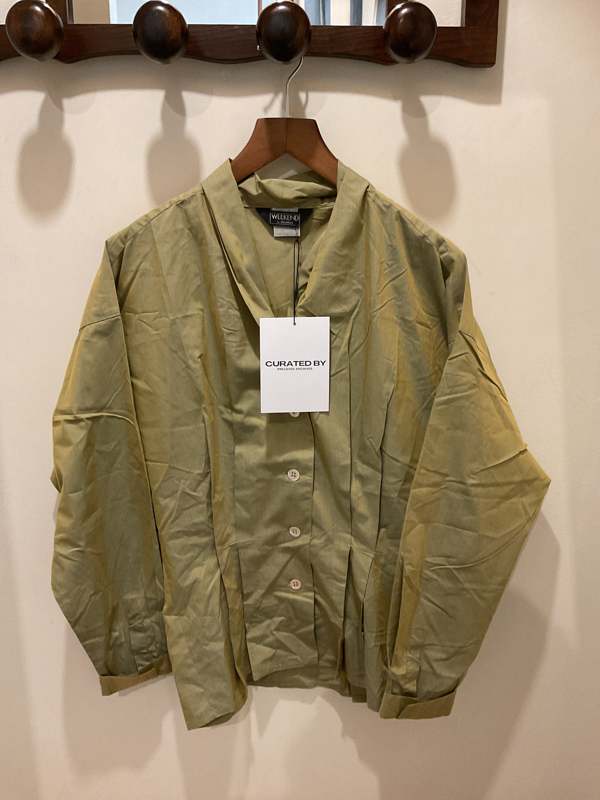 Max Mara | Fitted khaki Cotton shirt T.38
