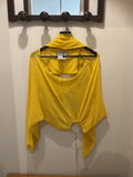 Sportmax | Yellow Silk Sheer Top